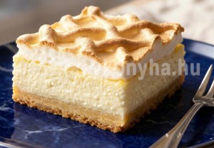 Citromos-túrós szelet