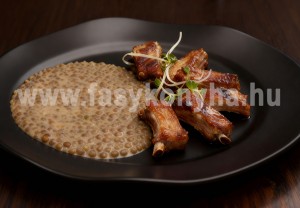 Lencsefőzelék füstölt oldalassal