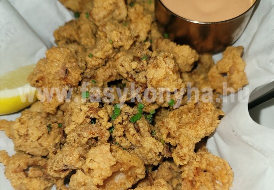 foetel Bundázott kalamári hollandi mártással