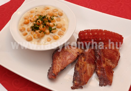 foetel Csicseriborsófőzelék füstölt tarjával és debreceni kolbásszal