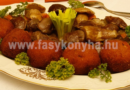 foetel Kacsa zúzaragú vargánya gombával