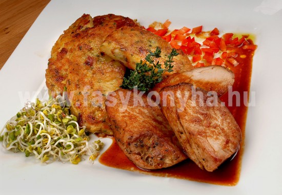 foetel Kakukkfüves borjúsült szaftjában lapcsánkával