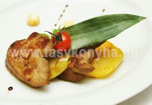 foetel Libamáj szeletek mézben karamellizált almával