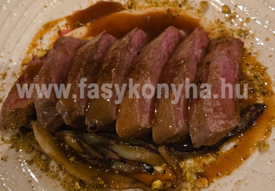 Mézes-mandulás fehérpecsenye, spárgával 