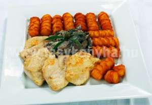 foetel Pulykasült friss zsályával fűszerezett vargányagombával