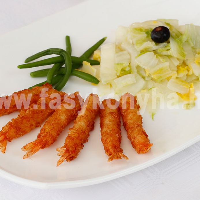Rák tempura vajban párolt kínai kellel