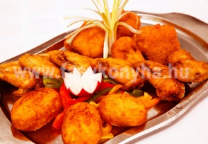 foetel Ropogós csirkeszárnyak rántott karfiollal