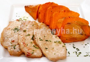 foetel Snidlinges vajban párolt sertéskaraj édesburgonyával 