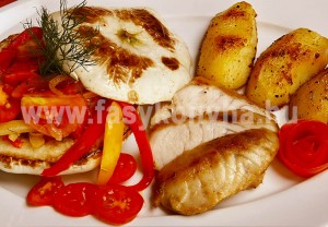 foetel Süllő roston patisszonba töltött lecsóval