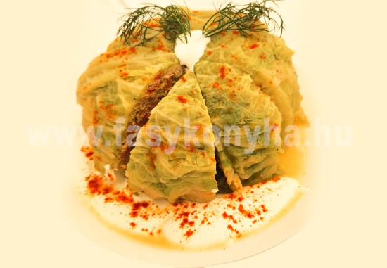 töltött kelkáposzta