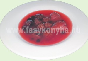 leves vegyesgyümölcs leves